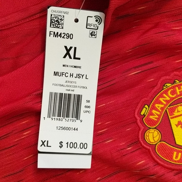 Authentic Manchester United jersey - Picture 7 of 10